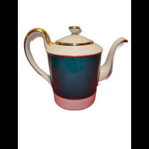 Vintage Fitz And Floyd 1978 "Renaissance" Green And Gold Coffee Chocolate Pot